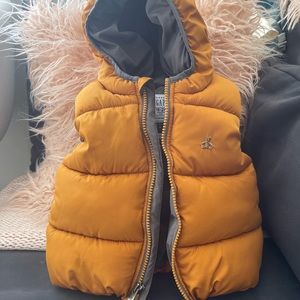 Teddy Mustard Puffer Vest